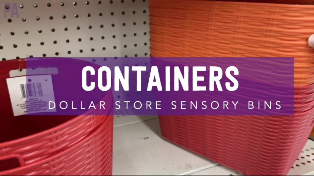 Dollar Tree sensory bin