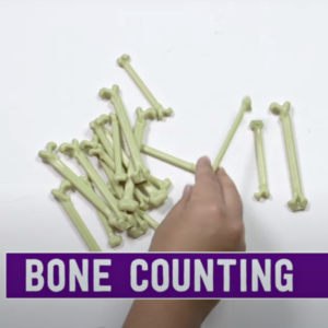 halloween bone counting